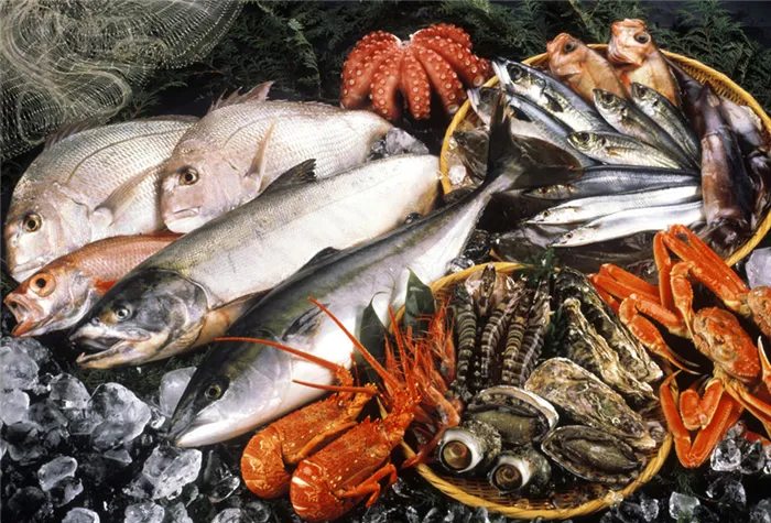Фото: рыба и морепродукты