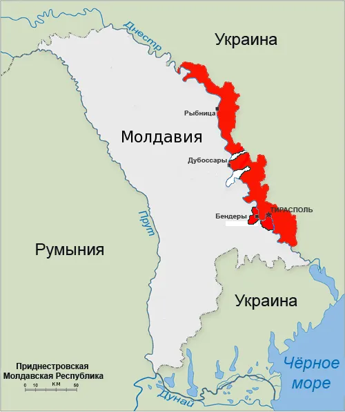 Карта Республики Молдова