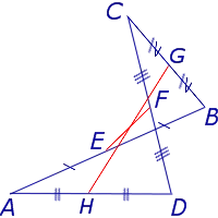 Средняя линия четырехугольника Теорема Балиньона