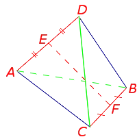 Средняя линия тетраэдра