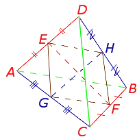 Средняя линия тетраэдра
