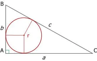 Рис. 12. прямоугольный треугольник с регистрационной окружностью