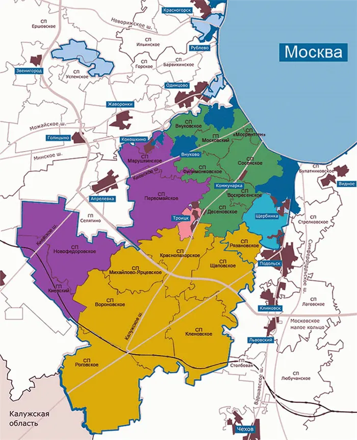 Новая Москва: земля и границы. Какие регионы и города включены?