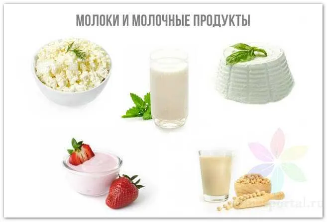 Молоко и молочные продукты, фото.