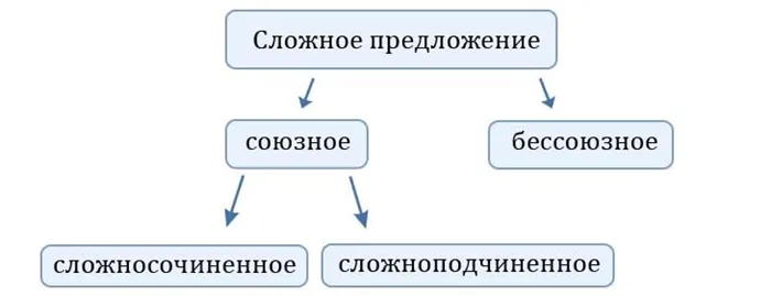 Сложное предложение на русском языке
