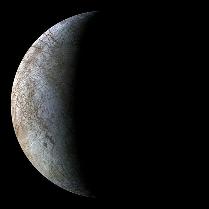 Изображения европейских спутников Юпитера