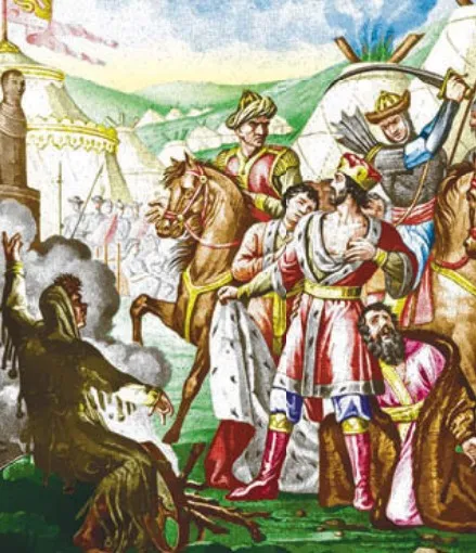 Убийство черниговского князя Михаила за отказ поклониться монгольским богам в Золотой Орде. 1246