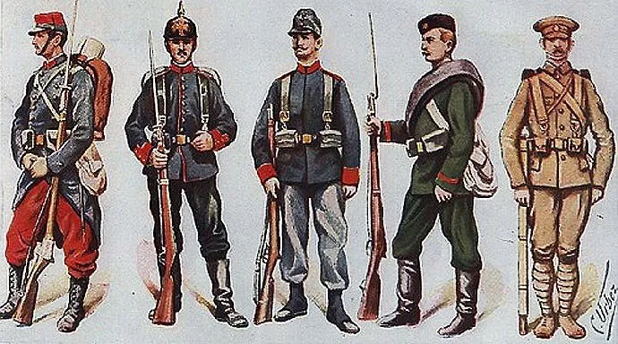 Солдатская форма времен Первой мировой войны