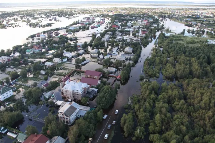 Последствия наводнения в Амурской области