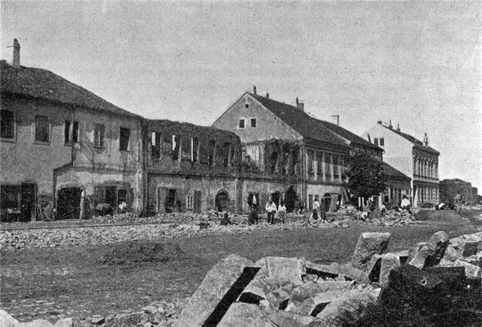 Белград после бомбардировки.