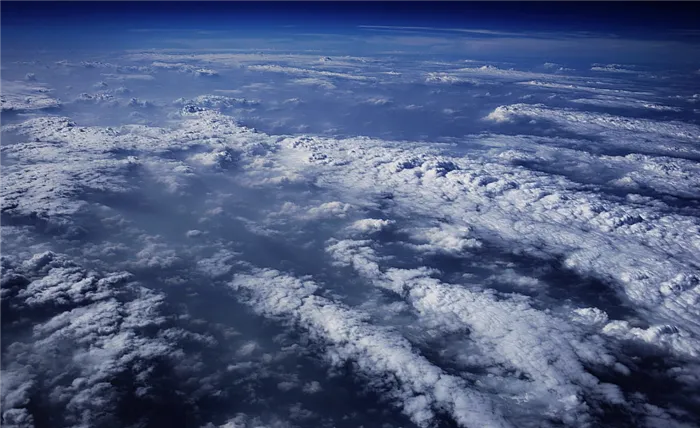 Фотография атмосферы из космоса.