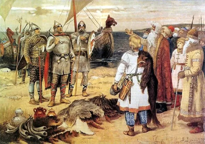 Призыв викингов (работа Васнецова).