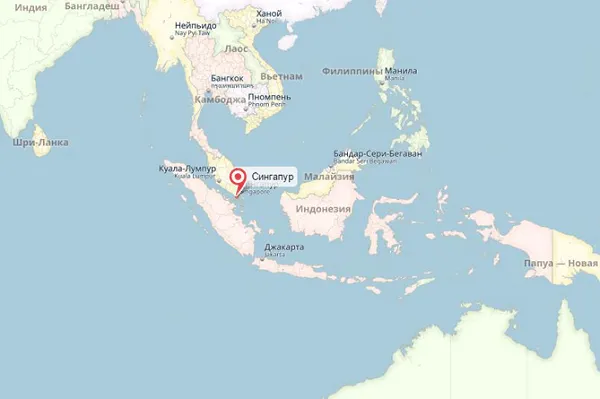 Карта мира Сингапура 🥝 Достопримечательности, где он пересекает границы, Википедия