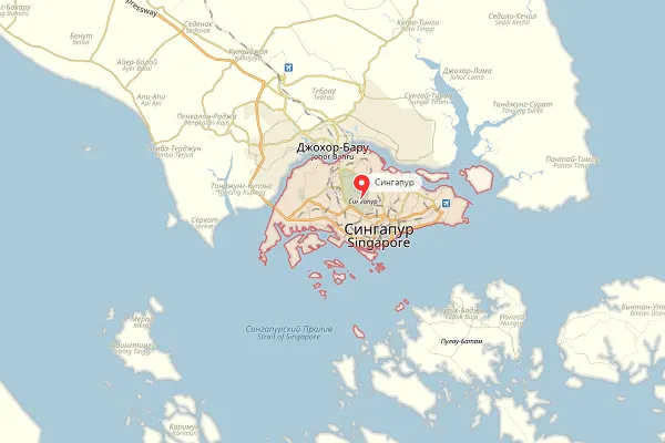 Карта мира Сингапура 🥝 Достопримечательности, где он пересекает границы, Википедия
