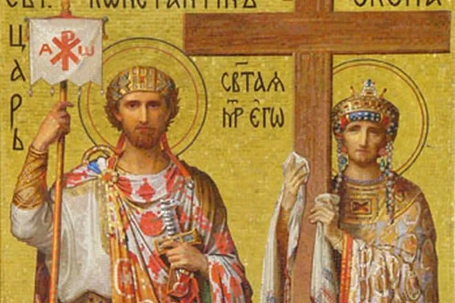 Икона святых Константина и Елены.