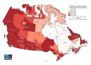 География языков в Канаде