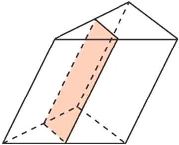 Наклонные треугольные призмы сечения