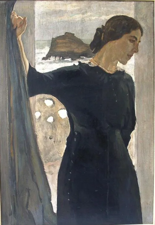 Â.Â.Серов. Портрет Марии Цетрины. 1910.