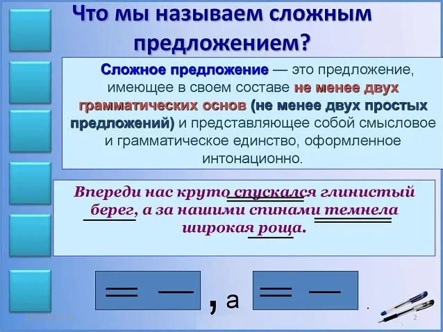 Примеры сложных предложений в русском языке