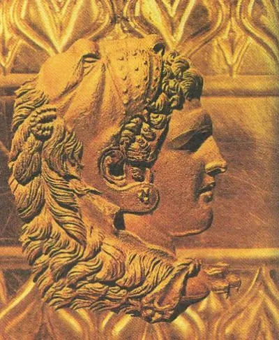 Изображение Александра Македонского в образе древнегреческого бога Геракла.