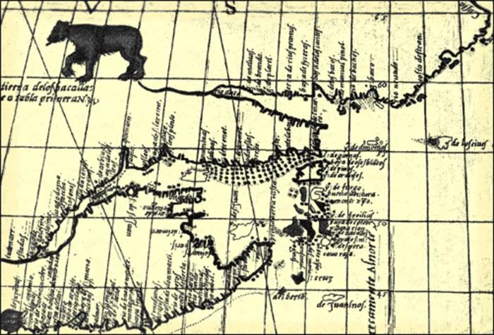 Карта Диего Мендеса.