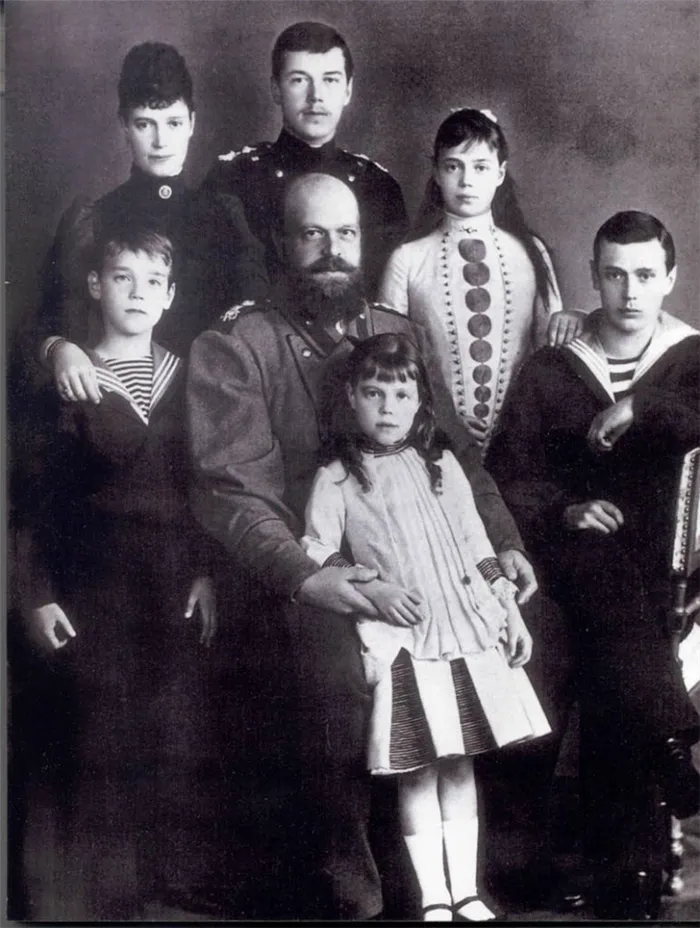 Будущий царь Александр III и его брат Николай.