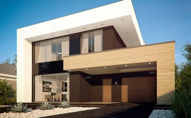 Частный дом минималистской архитектуры