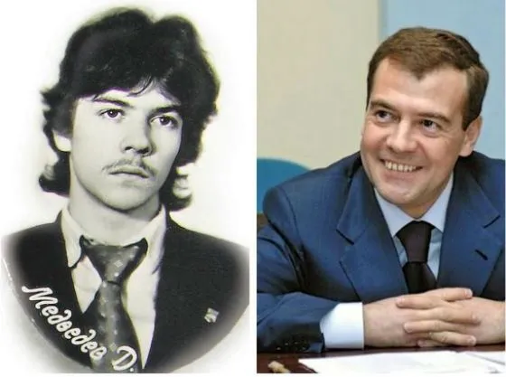 Дмитрий Медведев в молодости и сейчас, Дмитрий Медведев