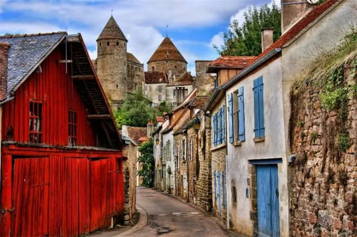 Средневековые города в Бургундии