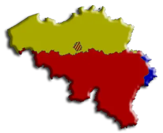 Языковая карта Бельгии