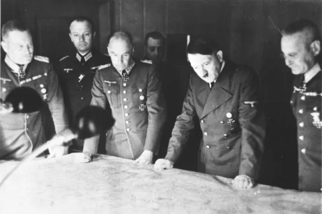 Карта основана на запланированном наступлении Германии на Советский Союз во время Второй мировой войны, план 