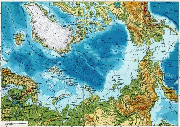 Арктика на карте