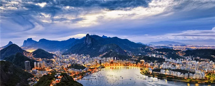 Панорама Рио-де-Жанейро Бразилия