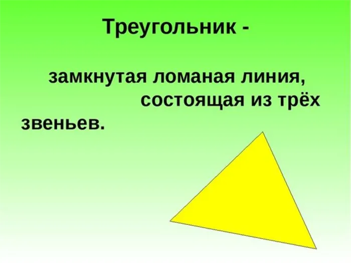 Замкнутые разносторонние зеленые треугольники