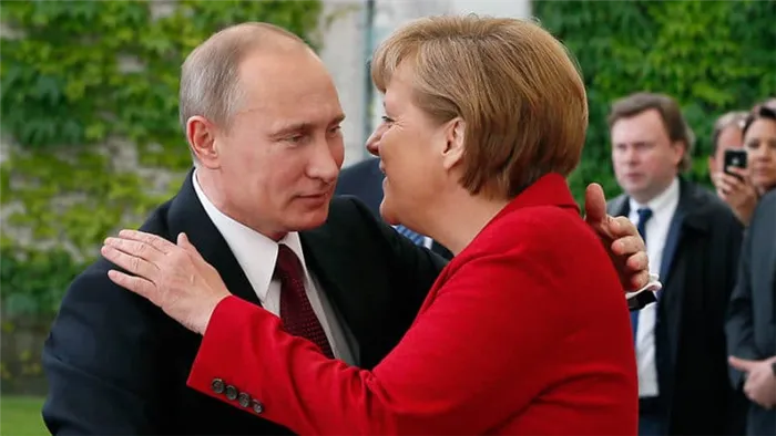 Путин и Ангела Меркель