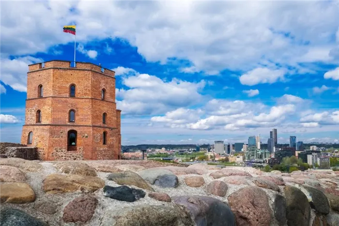 Башня Гедиминаса в Вильнюсе.