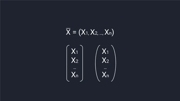 Основные элементы линейной алгебры