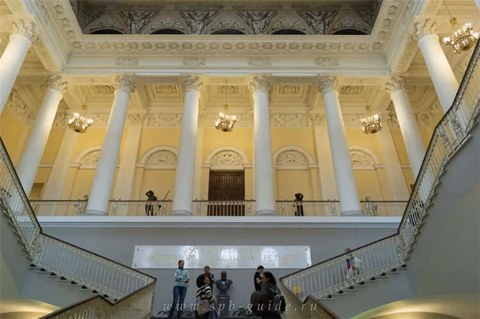 Российский художественный музей, главная лестница.