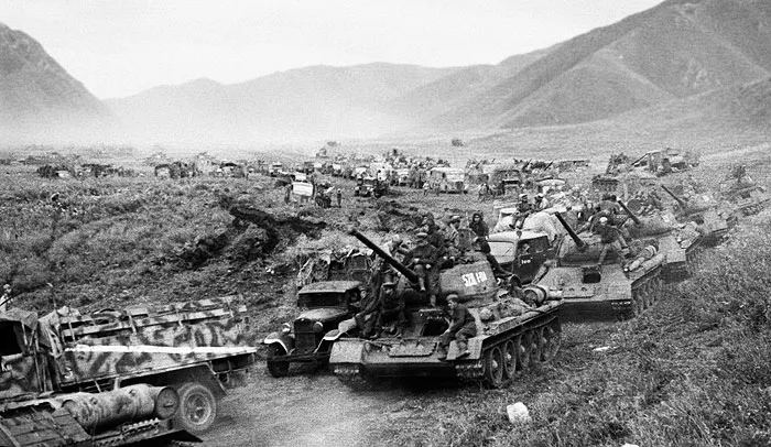 Советские войска в Маньчжурии.