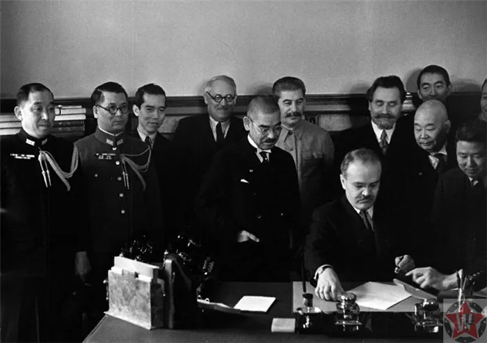 Пакт о ненападении между Японией и СССР, 1941 год.