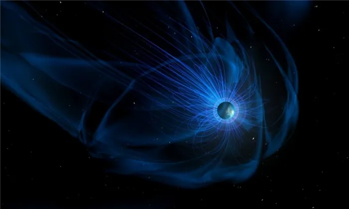 Изображение магнитосферы Посейдона.