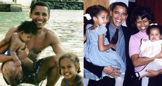 Барак Обама и его дочери: Малия и Саша