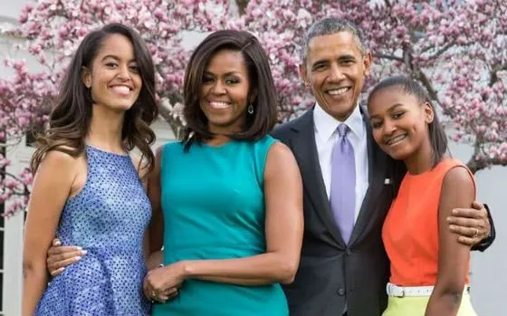 Барак Обама с семьей (2016 год)