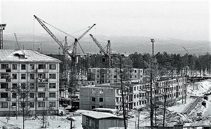 Строительство города Нерюнгри