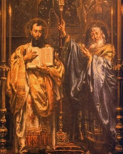 Кирилл и Мефодий, картина 