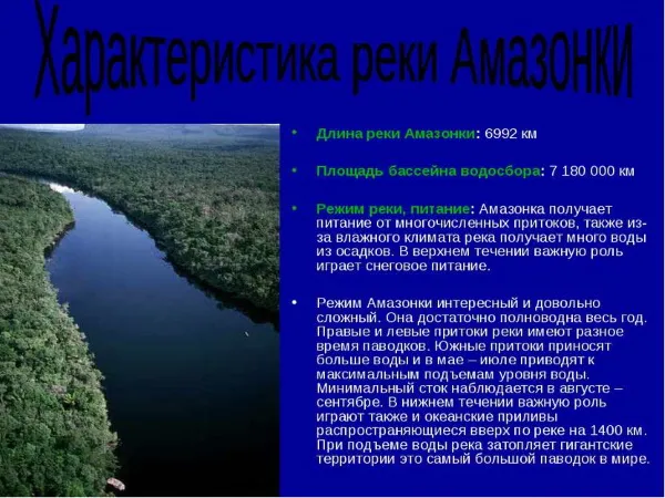 Река Амазонка. Чем знаменита, длина, устье, глубина, куда впадает, протяженность, где протекает, фото, бассейн