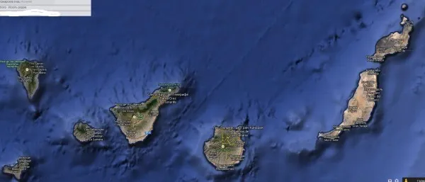 де канарские острова на карте мира