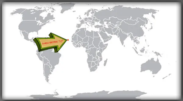 Кабо-Верде на карте