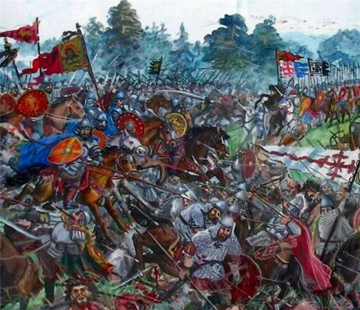 Картина Шелонской битвы