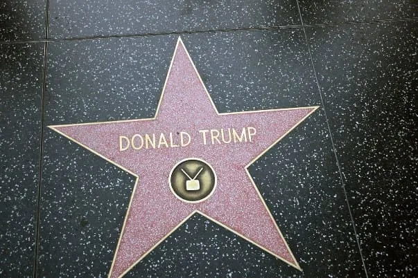 Звезда Дональда Трампа на Аллее славы в Голливуде